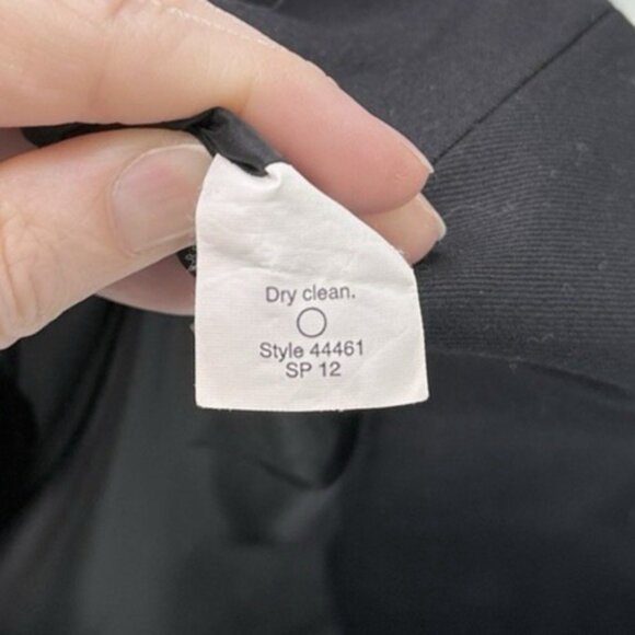 J.Crew Super 120's Pencil Skirt Black 100% Wool Pencil Skirt 8 Office See Pics - Picture 10 of 12